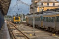 View of the interior of the train station in Coimbra Royalty Free Stock Photo