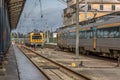 View of the interior of the train station in Coimbra Royalty Free Stock Photo