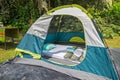 Tropical tent with mattress, cushion, sheet and towels