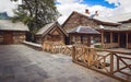 A view of Naggar castle near Manali Royalty Free Stock Photo