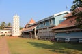 The Shanta Durga Temple in Goa, India, a famous temple of the Hindus Royalty Free Stock Photo