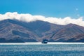 view from Interislander ferry connecting North and South island of New Zealand