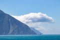 view from Interislander ferry connecting North and South island of New Zealand