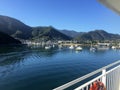 A view from the Interislander Ferry overlooking Shakespeare Bay in Picton, on the way from the South to North Island in Wellington