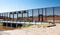 Section of international border wall in El Paso Royalty Free Stock Photo