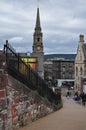 Inverness, in the Scottish Highlands. Near to the city`s castle, Ness river and Saint Andrew`s Cathedral. Scotland