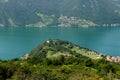 View on Iseo lake from Montisola Royalty Free Stock Photo