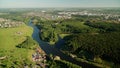 View of the Iset and Kamenka rivers in the center of Kamensk-Uralsky, Russia