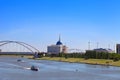 View of the Ishim River and Ak Orda on a summer day Royalty Free Stock Photo