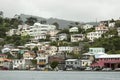 View of the island Grenada, St. George's, Caribbean Royalty Free Stock Photo