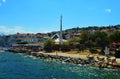 View of the island of Heybeliada from the sea of Marmara, Turkey, princes ` Islands