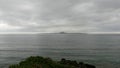 View of the Island of Iejima from the Okinawa coast, Japan