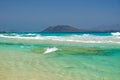 View on the Island Lobos from Corralejo, Fuerteventura