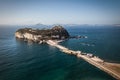 View of the island of Nisida in Campania