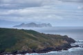 View of the island of Onza or Onceta in the Ons archipelago, Pontevedra, Atlantic Islands national park Royalty Free Stock Photo