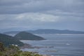 View of the island of Onza or Onceta in the Ons archipelago, Pontevedra, Atlantic Islands national park Royalty Free Stock Photo