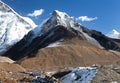 View of Island peak or Imja Tse