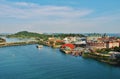 View of the island of Sentosa in Singapore. Royalty Free Stock Photo