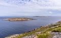 View of islands of the archipelago of Kuzova. Royalty Free Stock Photo