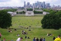 View from the hill in Greenwich Park in London, UK