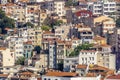 View of Istanbul from the height of the Galata Tower. The architecture of the historic old part of Istanbul Royalty Free Stock Photo