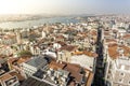 View of Istanbul from the height of the Galata Tower. The architecture of the historic old part of Istanbul Royalty Free Stock Photo