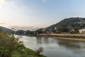 View of Itajai river at Blumenau, Santa Catarina. Royalty Free Stock Photo