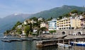 View of Italian city of Switzerland Ascona Royalty Free Stock Photo