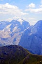 View of the Italian Dolomites protected by UNESCO Royalty Free Stock Photo