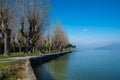 View of the town of Sirmione in Lake Garda