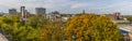 A view from the Itchen Bridge across the rooftops of Southampton, UK