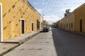 view of Izamal, beautiful town with yellow buildings Royalty Free Stock Photo