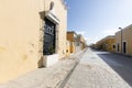 view of Izamal, beautiful town with yellow buildings Royalty Free Stock Photo