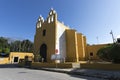 view of Izamal, beautiful town with yellow buildings Royalty Free Stock Photo