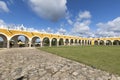 view of Izamal, beautiful town with yellow buildings Royalty Free Stock Photo