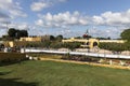 view of Izamal, beautiful town with yellow buildings Royalty Free Stock Photo