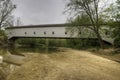 View of Jackson Covered Bridge in Indiana, United States Royalty Free Stock Photo
