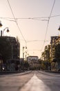 View from Jaffa Street with tram line in Jerusalem