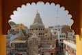 A view of Jagdish Temple in Udaipur through the frame