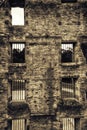 View through the jail cell windows of the Penitentiary, at the P Royalty Free Stock Photo