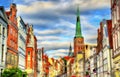 View of Jakobikirche, St. Jakobi Church in Lubeck, Germany Royalty Free Stock Photo