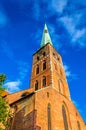 View of Jakobikirche, St. Jakobi Church in Lubeck, Germany Royalty Free Stock Photo