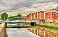 View of James Joyce Bridge in Dublin