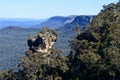A view of Orphan Rock in the Blue Mountains of Australia