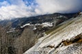 View of Jamnik village bellow Jelovica plateau Royalty Free Stock Photo