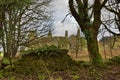 Old Mansion House Ruin Landscape of West Scotland Royalty Free Stock Photo