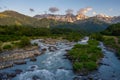 View of the Japanese Alps at Hakuba valley