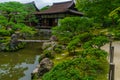 Japanese Garden of the Higashiyama Jisho-ji Temple, Kyoto Royalty Free Stock Photo