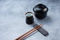 Japanese restaurant place setting Royalty Free Stock Photo