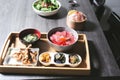 Japanese seafood platter Royalty Free Stock Photo